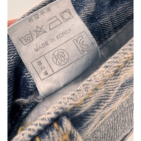 LVC x Black One Day Straight Leg Jeans Size 28 Distressed 25 inch Inseam - Picture 8 of 8